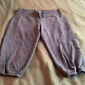 Calvin Klein dark heather gray cropped sweatpants. Most likely size medium